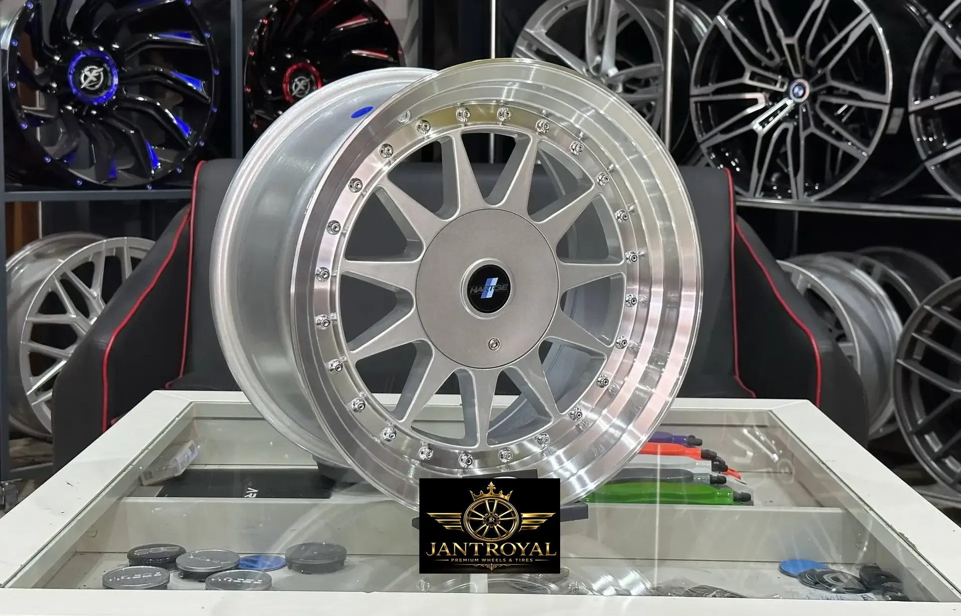 16 İNÇ 4X100 4X114,3 HARTGE SİLVER LİP DİAMOND ÖN ARKA JANT MODELİ (4ADET)