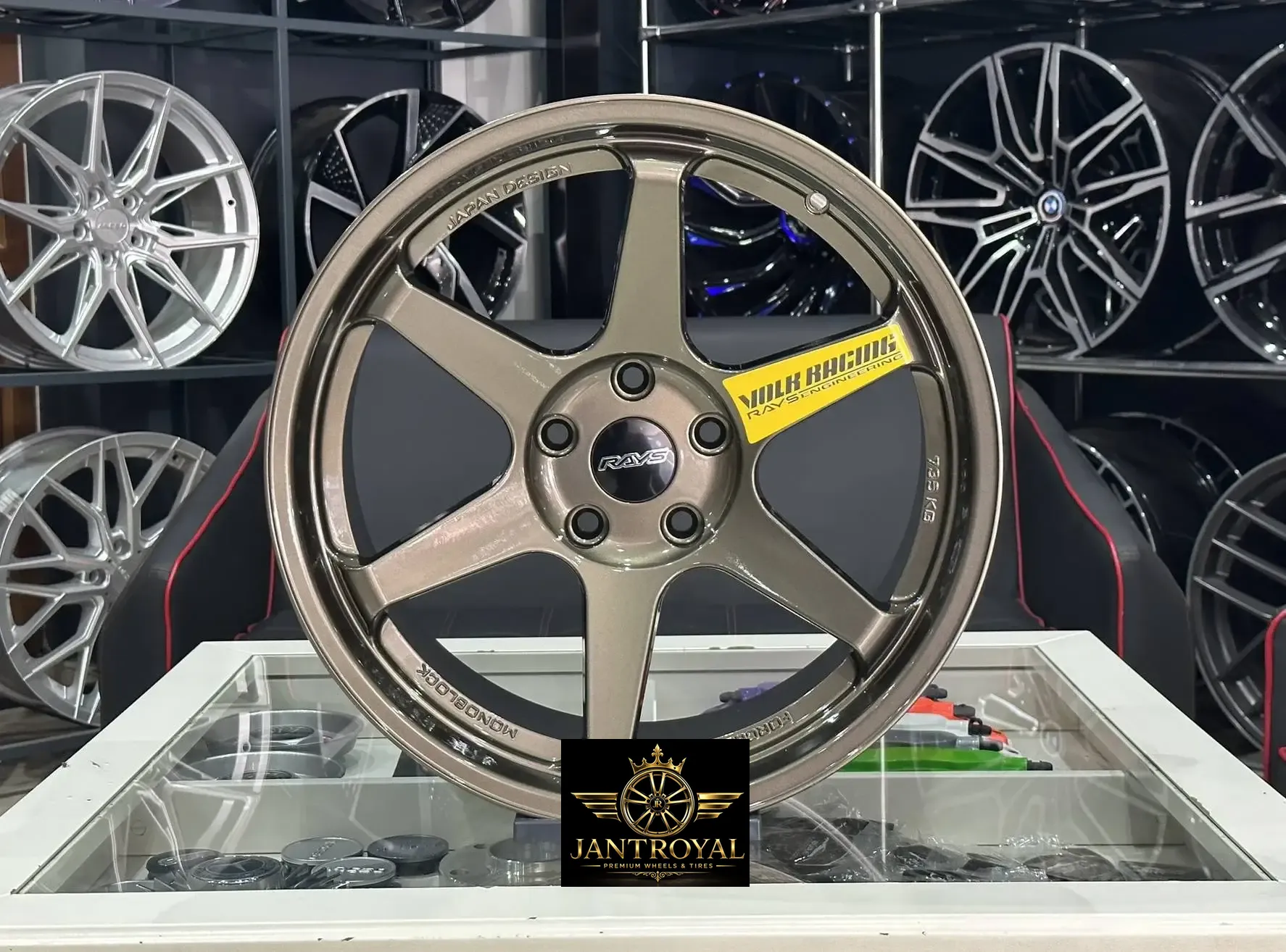 18 İNÇ 5X114.3 ÖN ARKA GLOSSY BRONZE TE37 JANT MODELİ (4ADET)