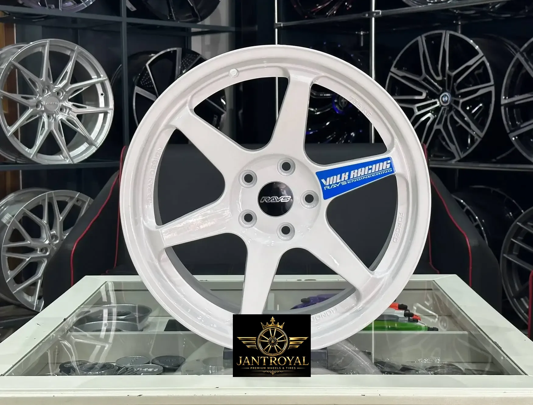 18 İNÇ 5X114.3 ÖN ARKA WHİTE TE37 JANT MODELİ (4ADET)