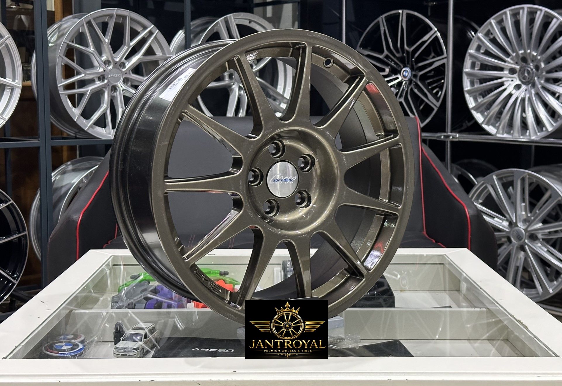 17 İNÇ 5X100 SPEEDLİNE GLOSSY BRONZE JANT MODELİ (4ADET)