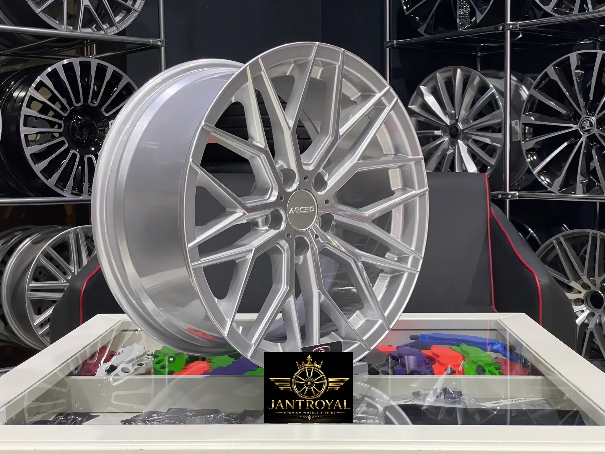 ARCEO VALENCİA 19 İNÇ 5X112 ÖN ARKA SİLVER DİAMOND JANT MODELİ (4ADET)