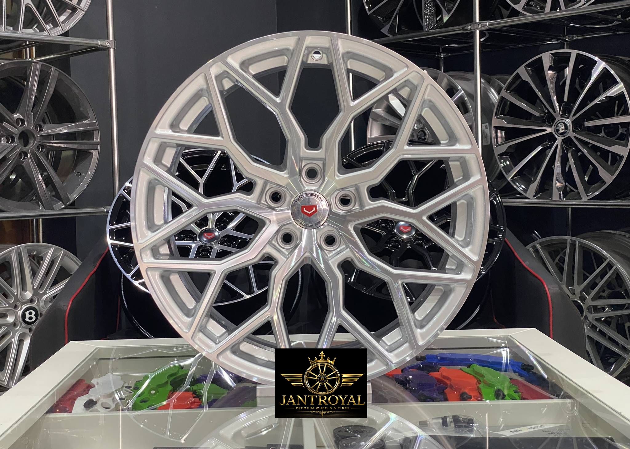 19 İNÇ 5X112 VOSSEN HF-2 SİLVER DİAMOND ÖN ARKA JANT MODELİ (4ADET)