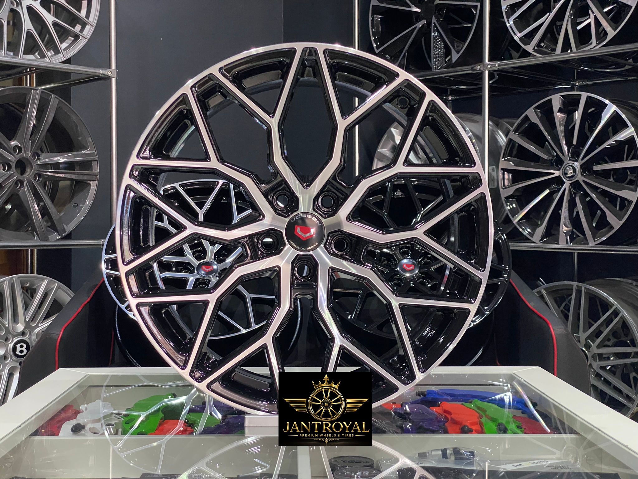 19 İNÇ 5X112 VOSSEN HF-2 BLACK DİAMOND ÖN ARKA JANT MODELİ (4ADET)