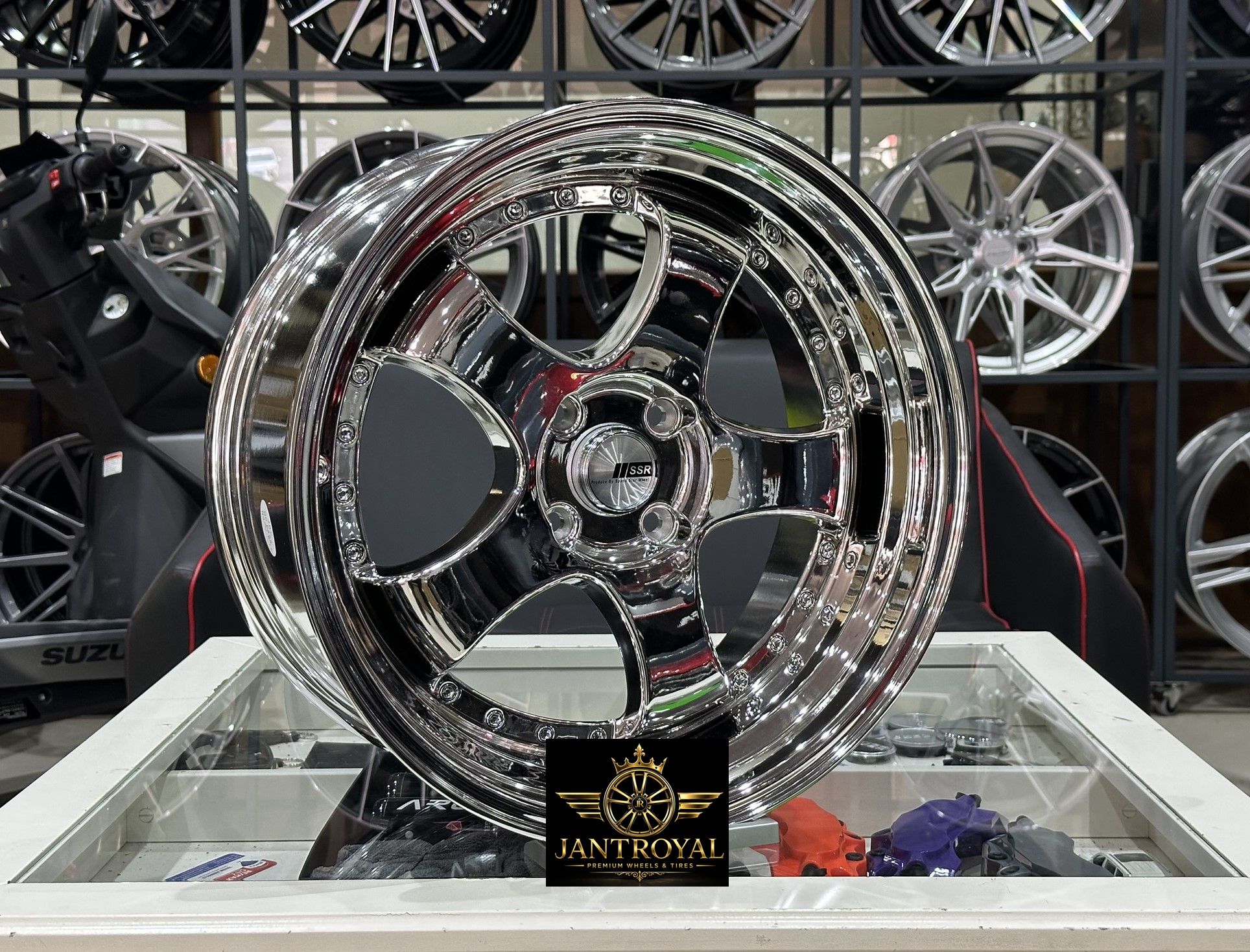 17 İNÇ 4X100 SSR CHROME ÖN ARKA KROM JANT MODELİ (4ADET)