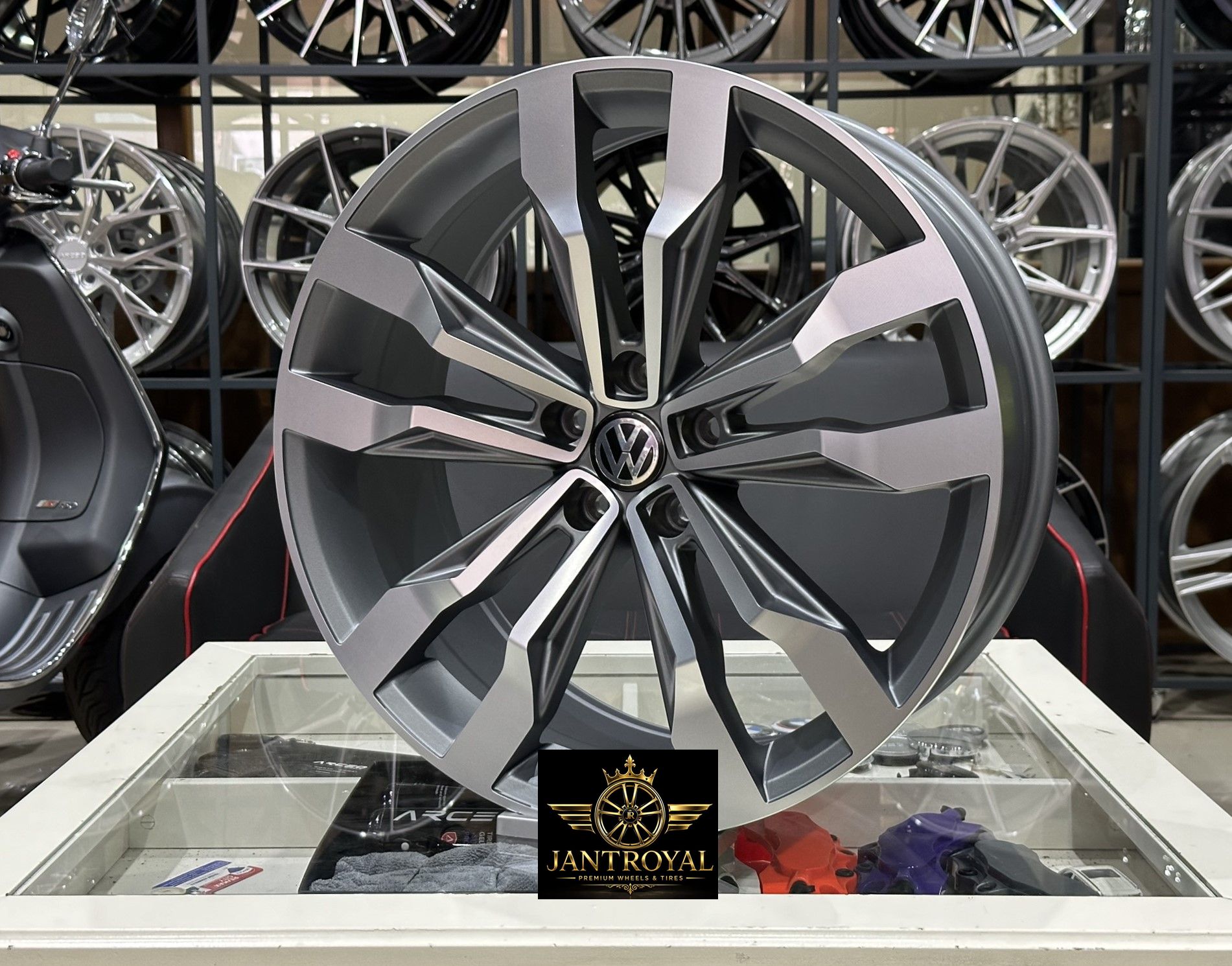 20 İNÇ 5X112 VOLKSWAGEN TİGUAN SUZUKA GUN METAL DİAMOND JANT MODELİ (4ADET)