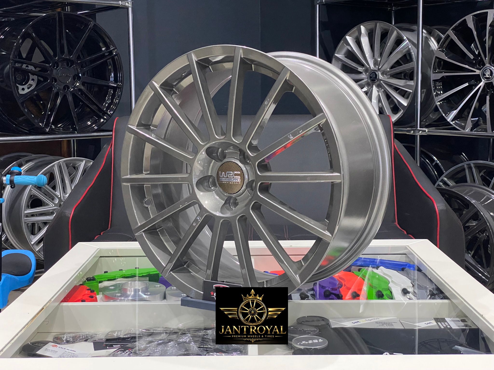 17 İNÇ 5X100 WRC GUN METAL GRİ JANT MODELİ (4ADET)