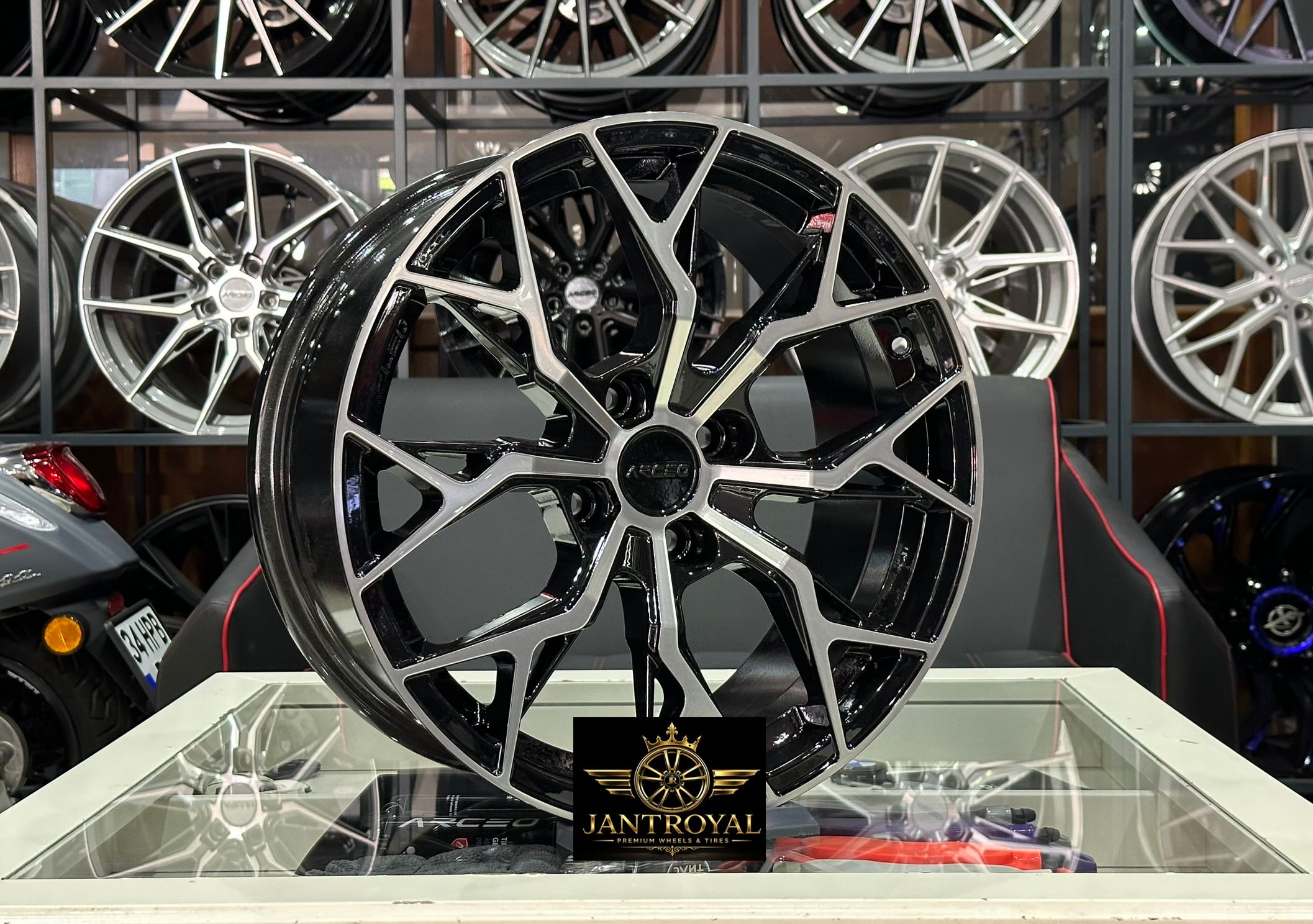 ARCEO ROMA 17 İNÇ 4X108 ET:25 BLACK DİAMOND M01 JANT MODELİ (4ADET)