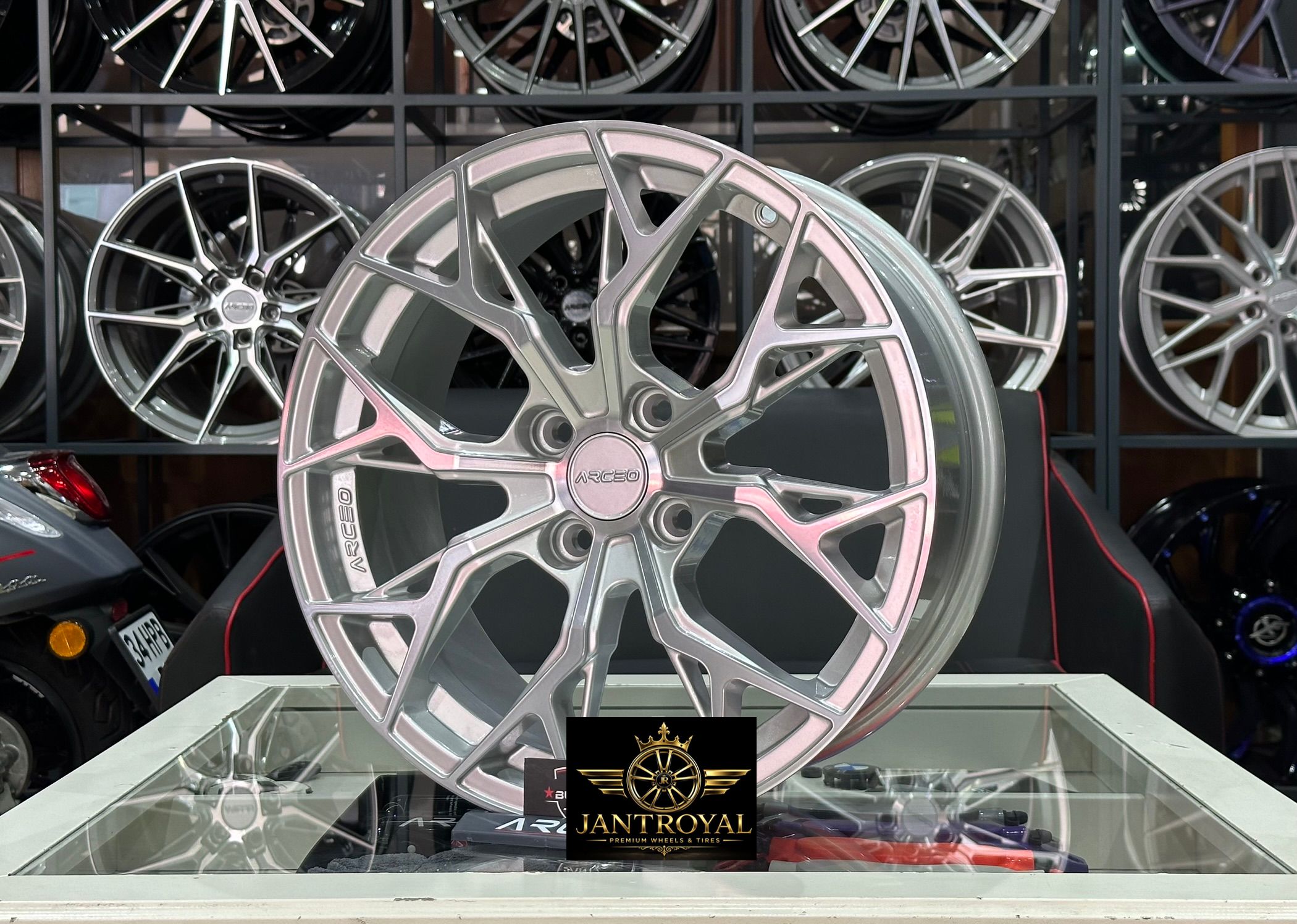 ARCEO ROMA 17 İNÇ 4X108 ET:25 SİLVER DİAMOND M01 JANT MODELİ (4ADET)