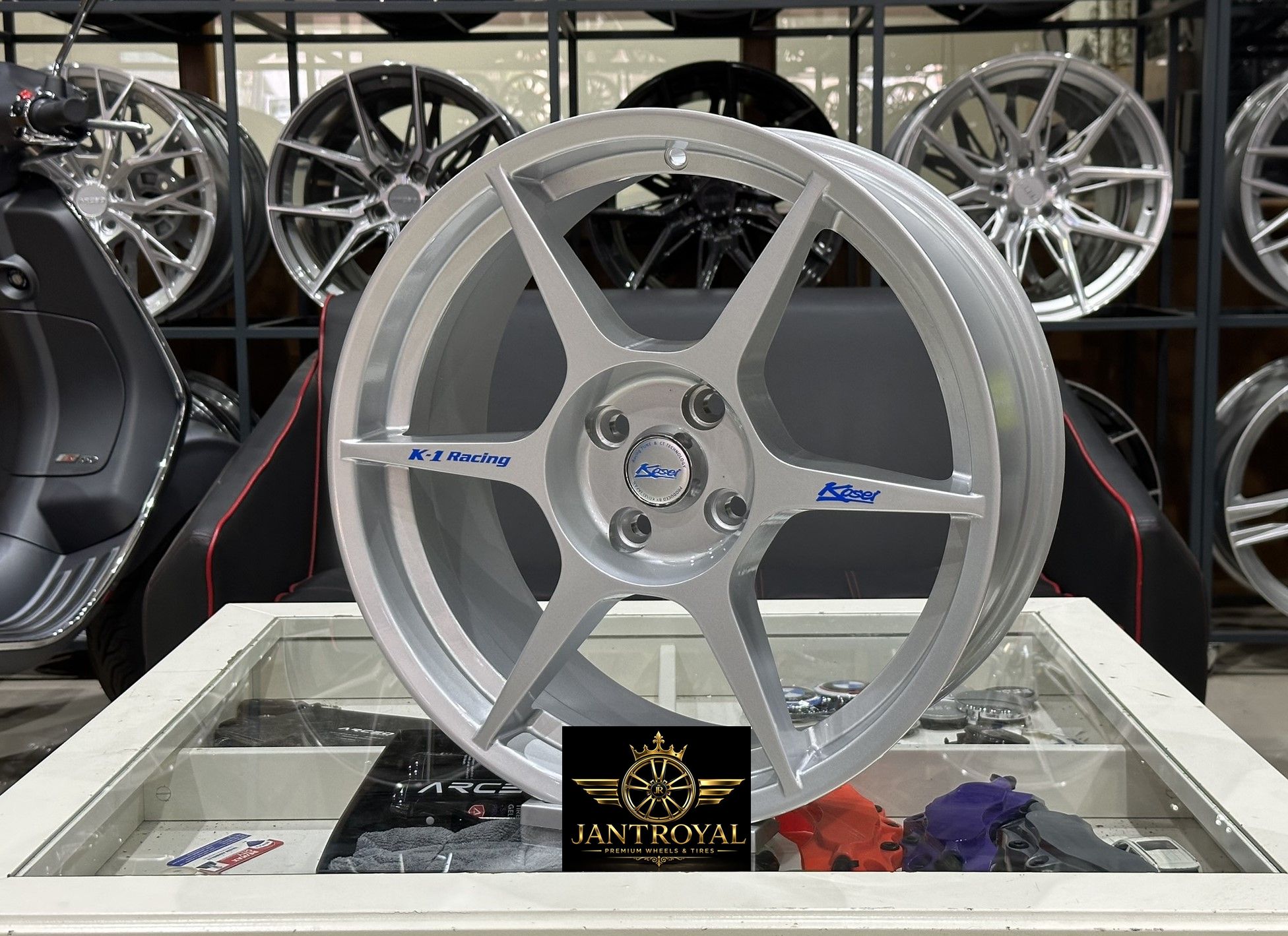 17 İNÇ 4X100 K1 RACİNG KOSEİ SİLVER JANT MODELİ (4ADET)
