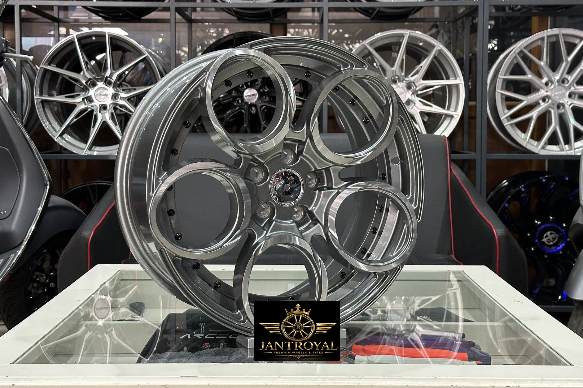 17 İNÇ 5X98 / 5X100 ALFA ROMEO FİAT RAD48 GRİ DİAMOND JANT MODELİ (4ADET)