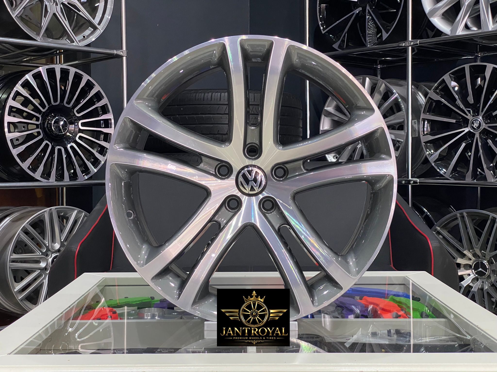 17 İNÇ 5X100 VOLKSWAGEN POLO İBİZA SAVANNAH GUNMETAL DİAMOND JANT MODELİ (4ADET)