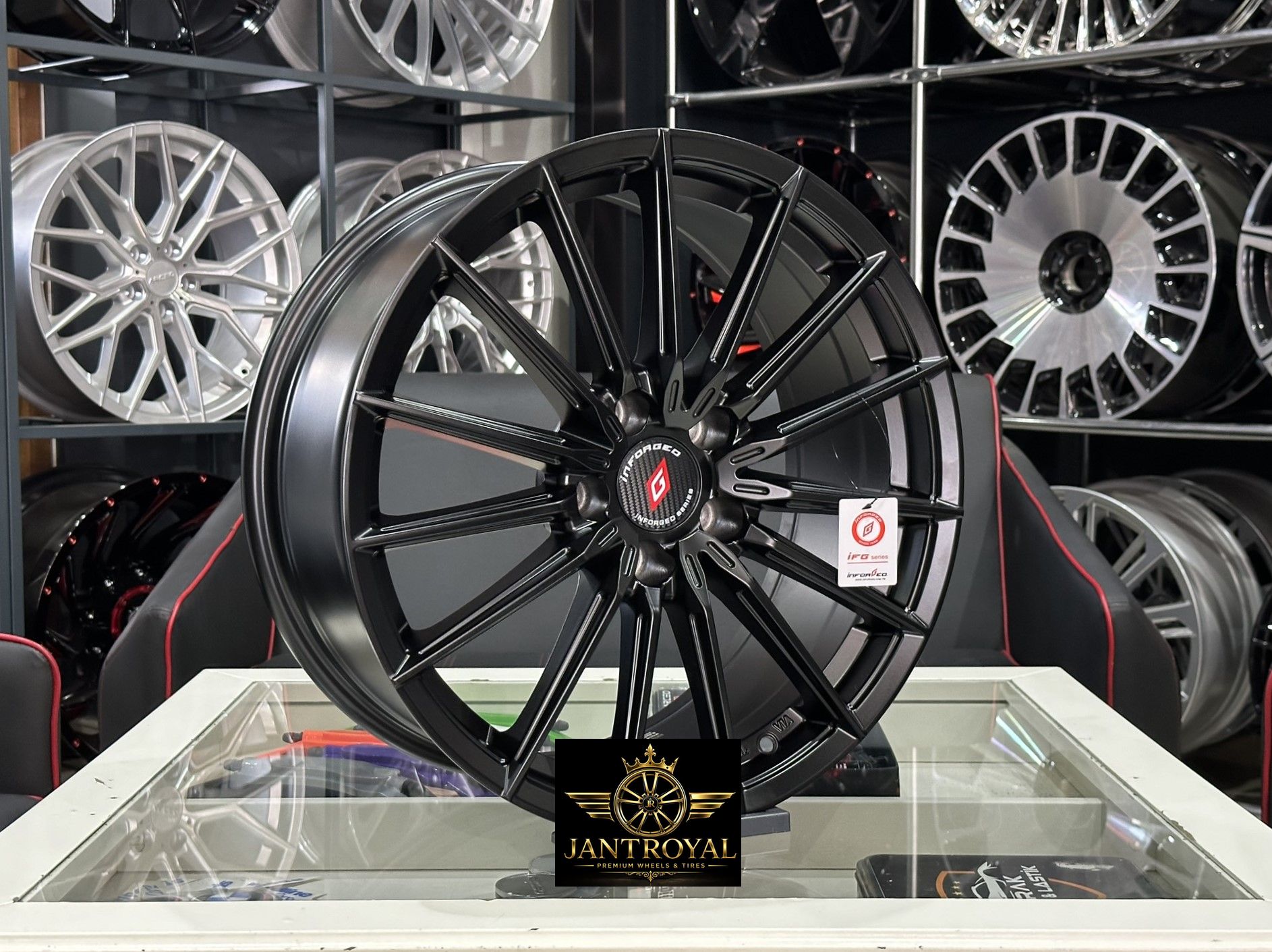 18 İNÇ 5X112 ORJİNAL İNFORGED İFG54 MATT BLACK ÖN ARKA JANT MODELİ (4ADET)