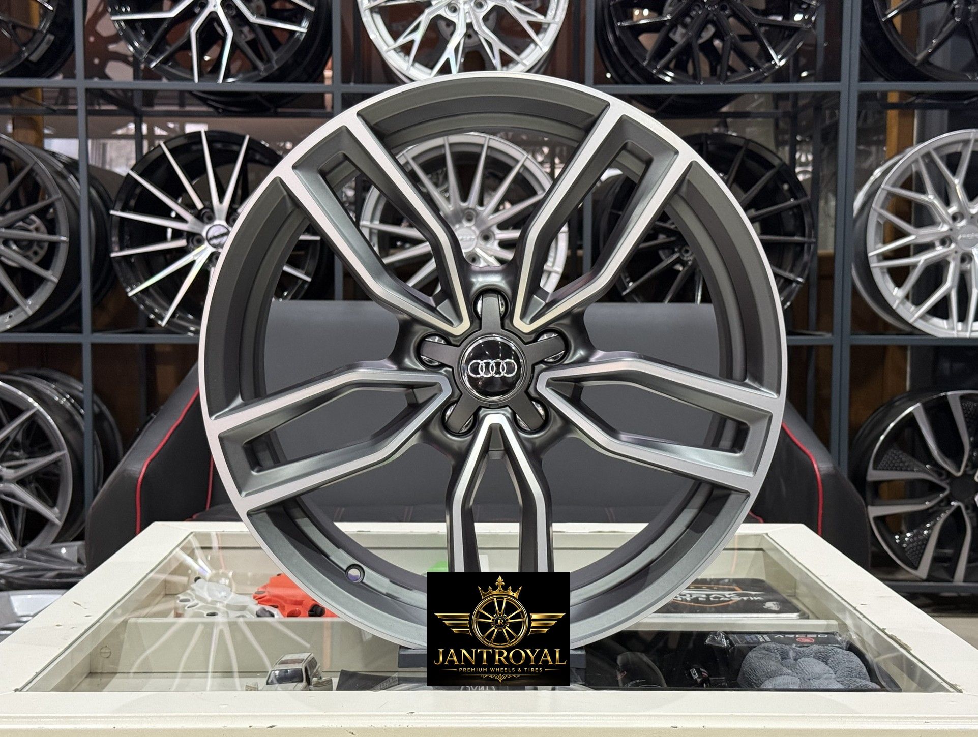19 İNÇ 5X112 AUDİ A3 A4 MATT GUNMETAL DİAMOND S3 S4 JANT MODELİ (4ADET)