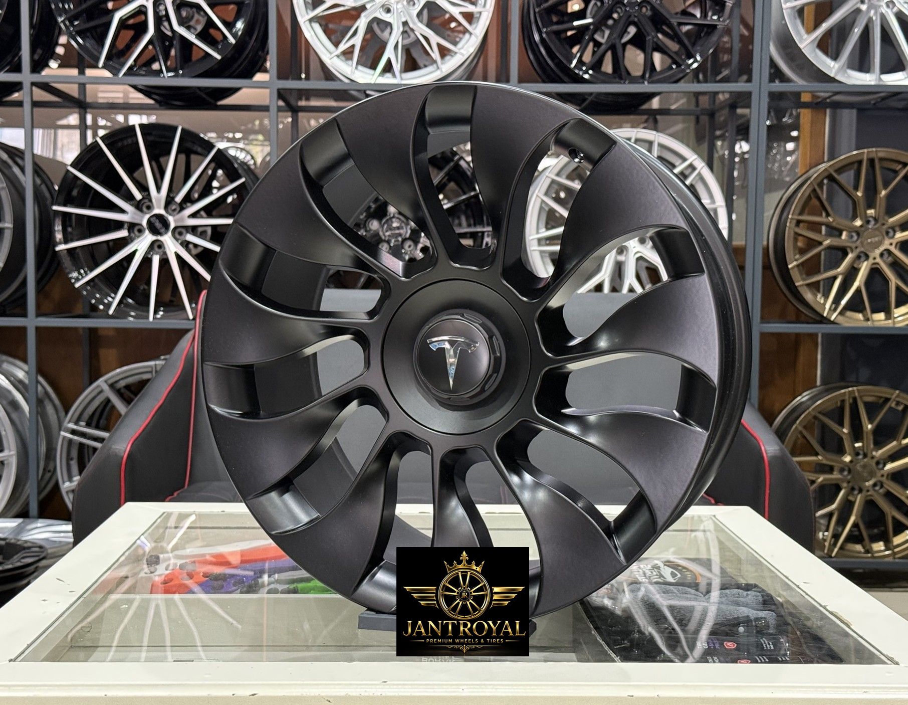19 İNÇ 5X114.3 TESLA Y PERFORMANCE ORJİNAL KALIP MATT BLACK JANT MODELİ (4ADET)