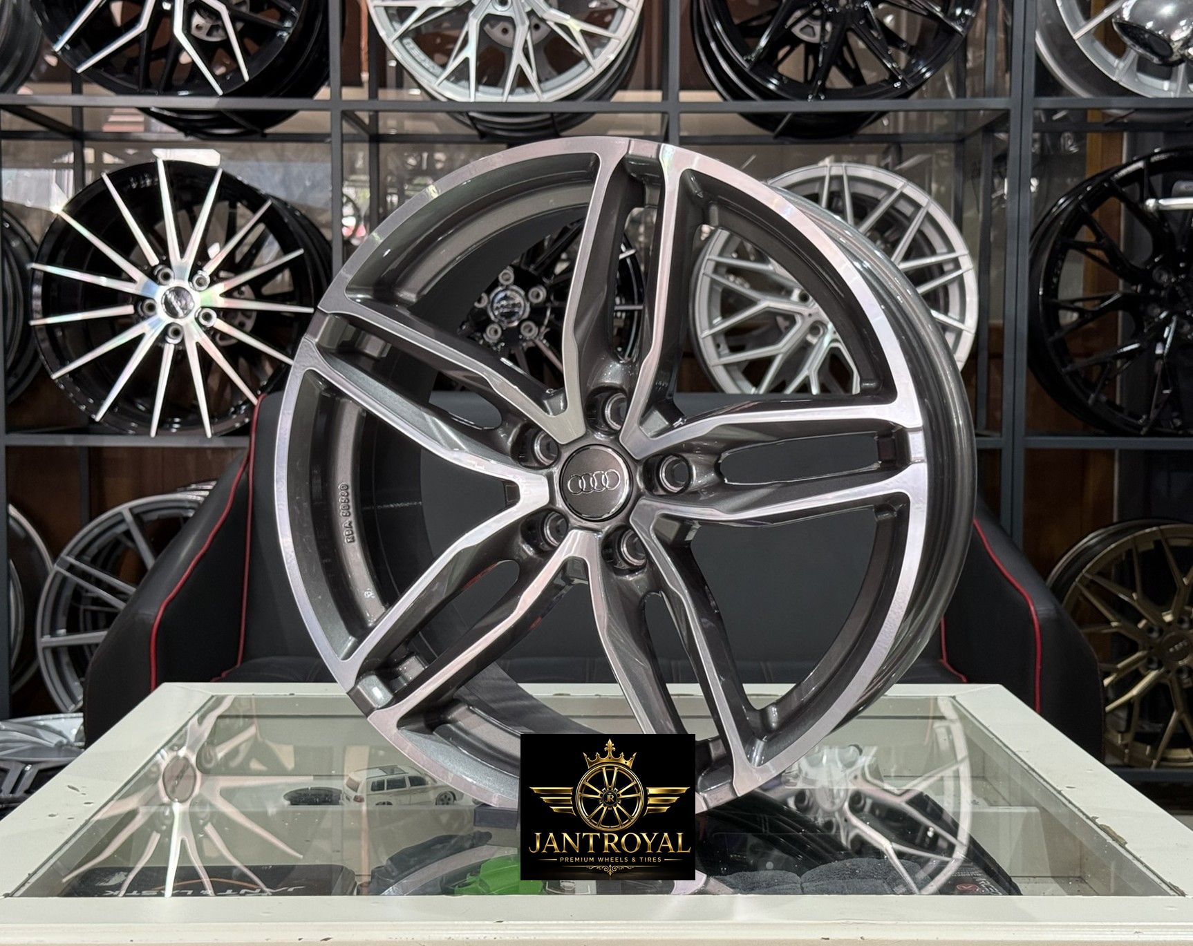 18 İNÇ 5X112 AUDİ RS6 A3 A4 A5 A6 TİTAN DİAMOND JANT MODELİ (4ADET)