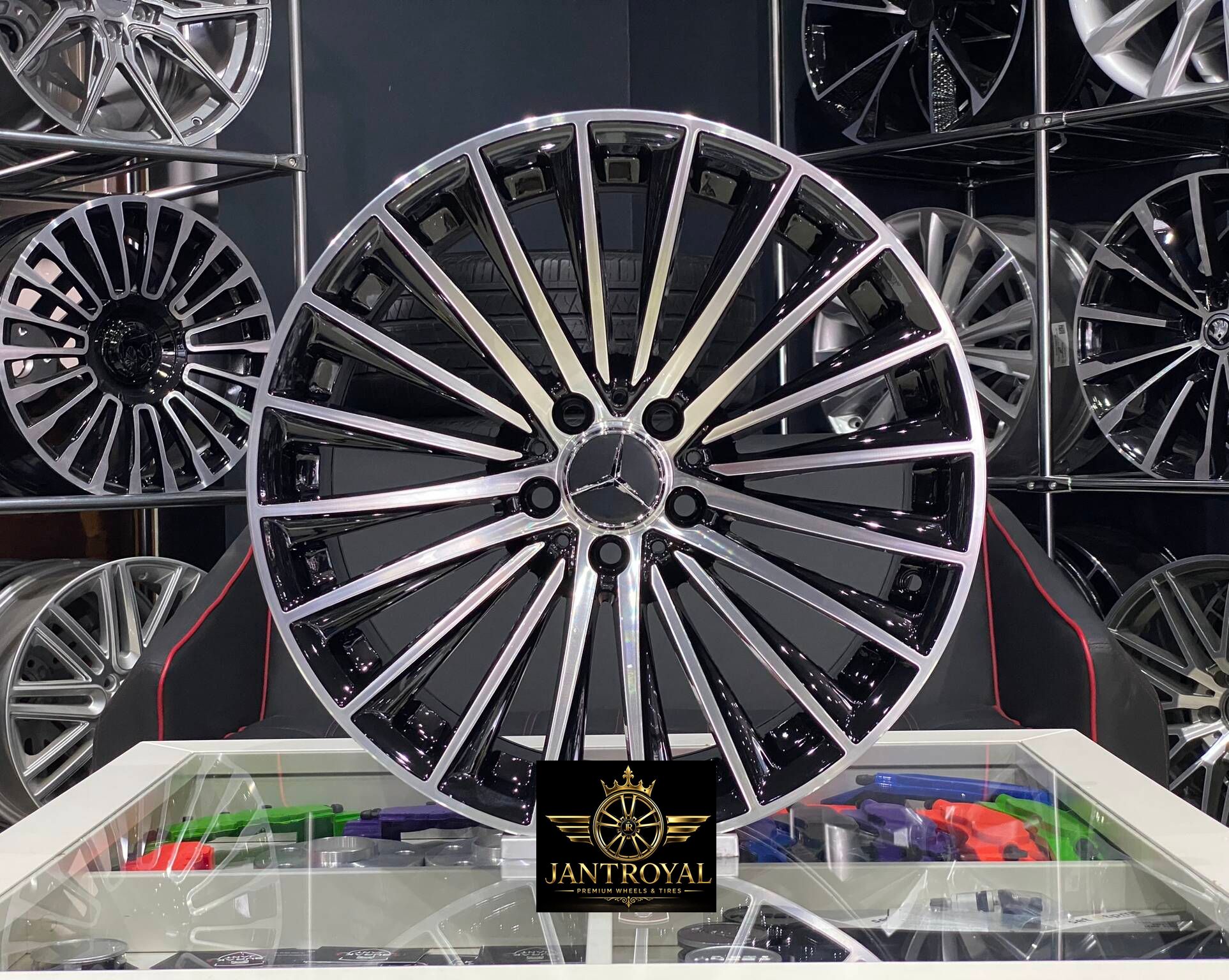 18 İNÇ 5X112 MERCEDES ÖN/ARKA C VE E SERİSİ UYUMLU BLACK DİAMOND JANT MODELİ (4ADET)