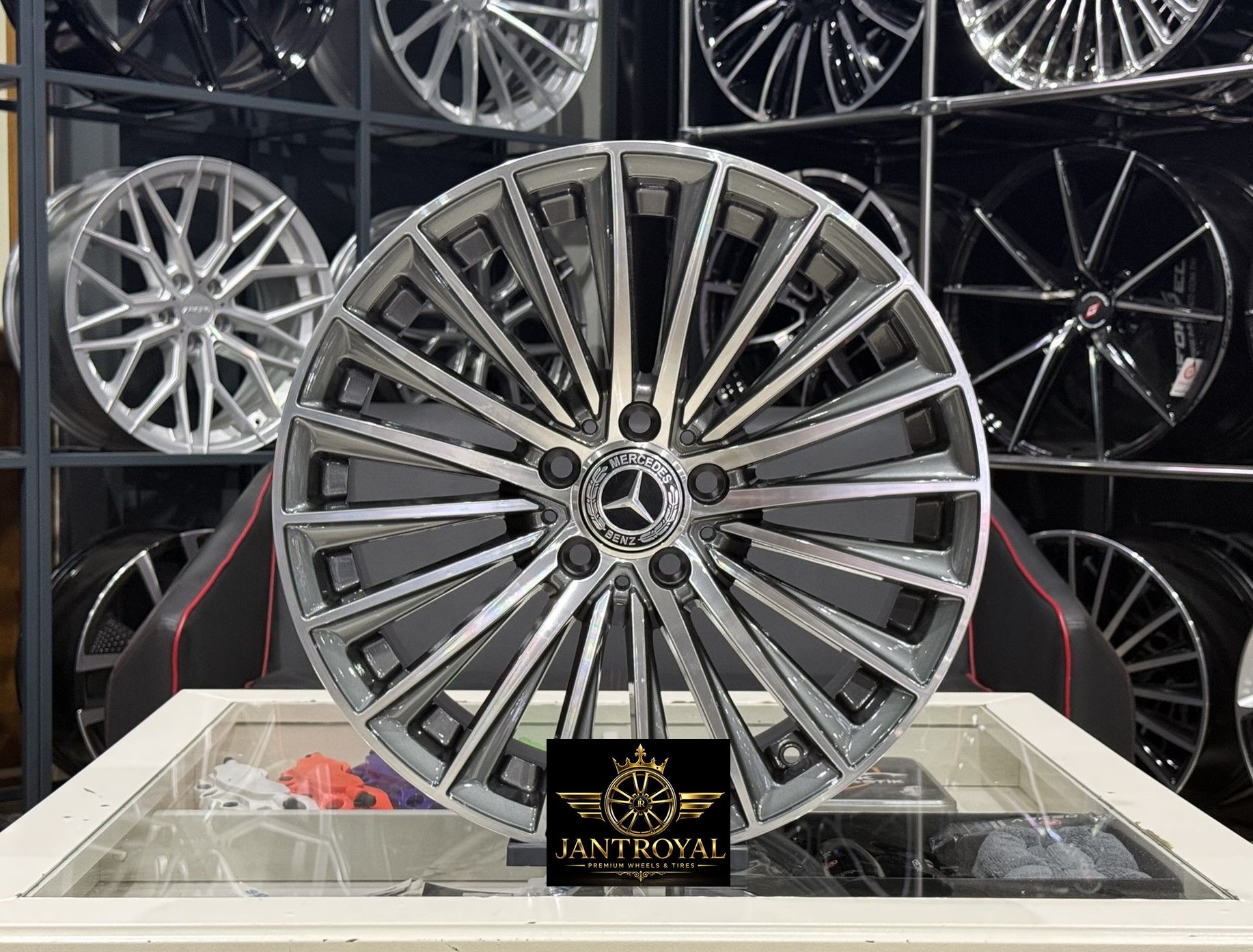 18 İNÇ 5X112 MERCEDES ÖN/ARKA C VE E SERİSİ UYUMLU TİTAN DİAMOND JANT MODELİ (4ADET)