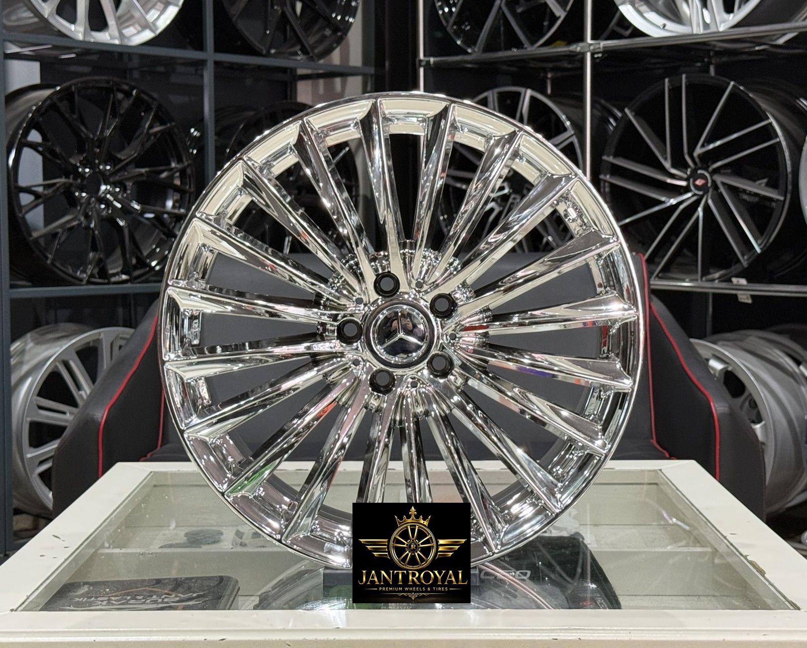 19 İNÇ 5X112 MERCEDES ÖN/ARKA C VE E SERİSİ UYUMLU KROM JANT MODELİ (4ADET)