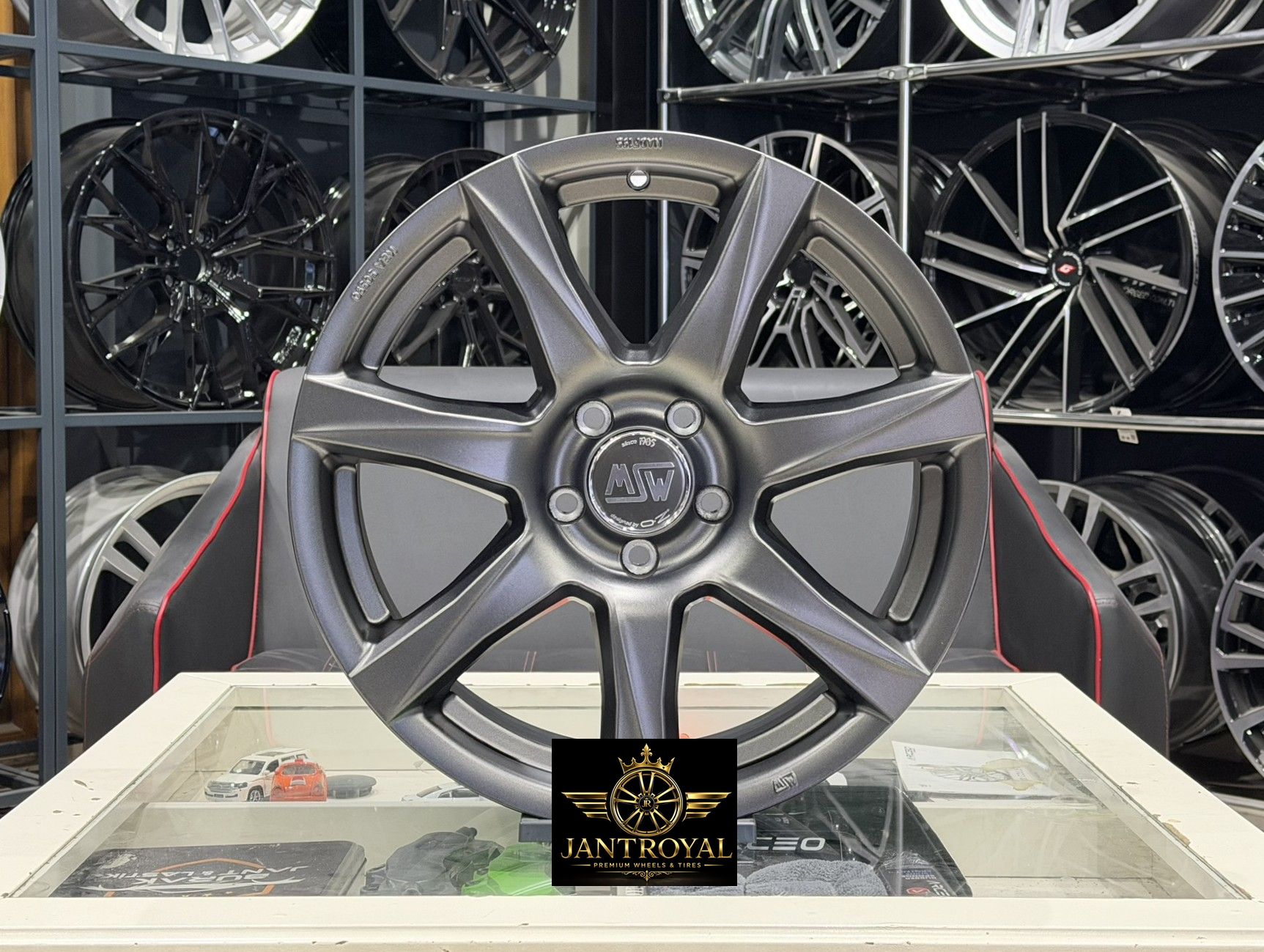 18 İNÇ 5X112 ORJİNAL MSW 77 MATT DARK GREY JANT MODELİ (4ADET)