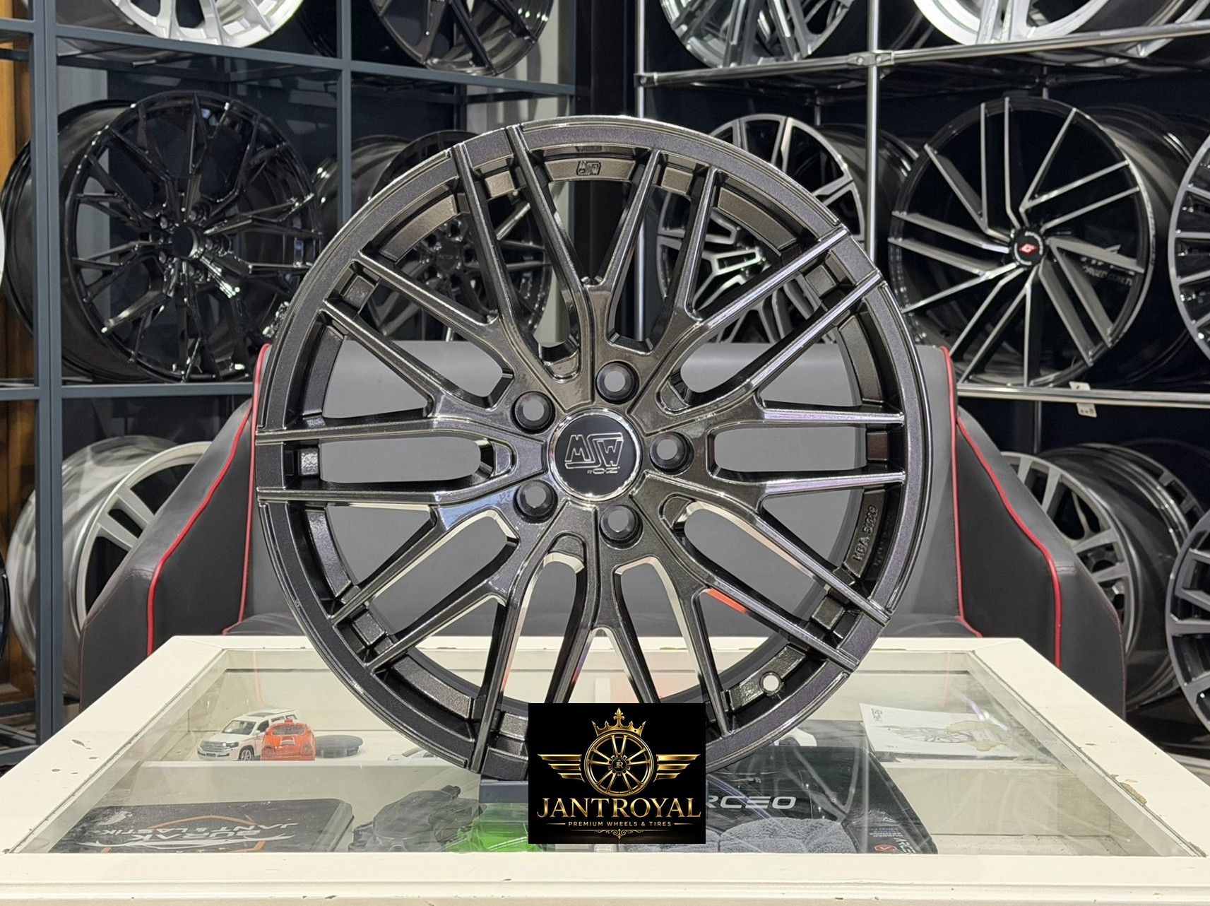 18 İNÇ 5X112 ORJİNAL MSW 72 GLOSS DARK GREY JANT MODELİ (4ADET)