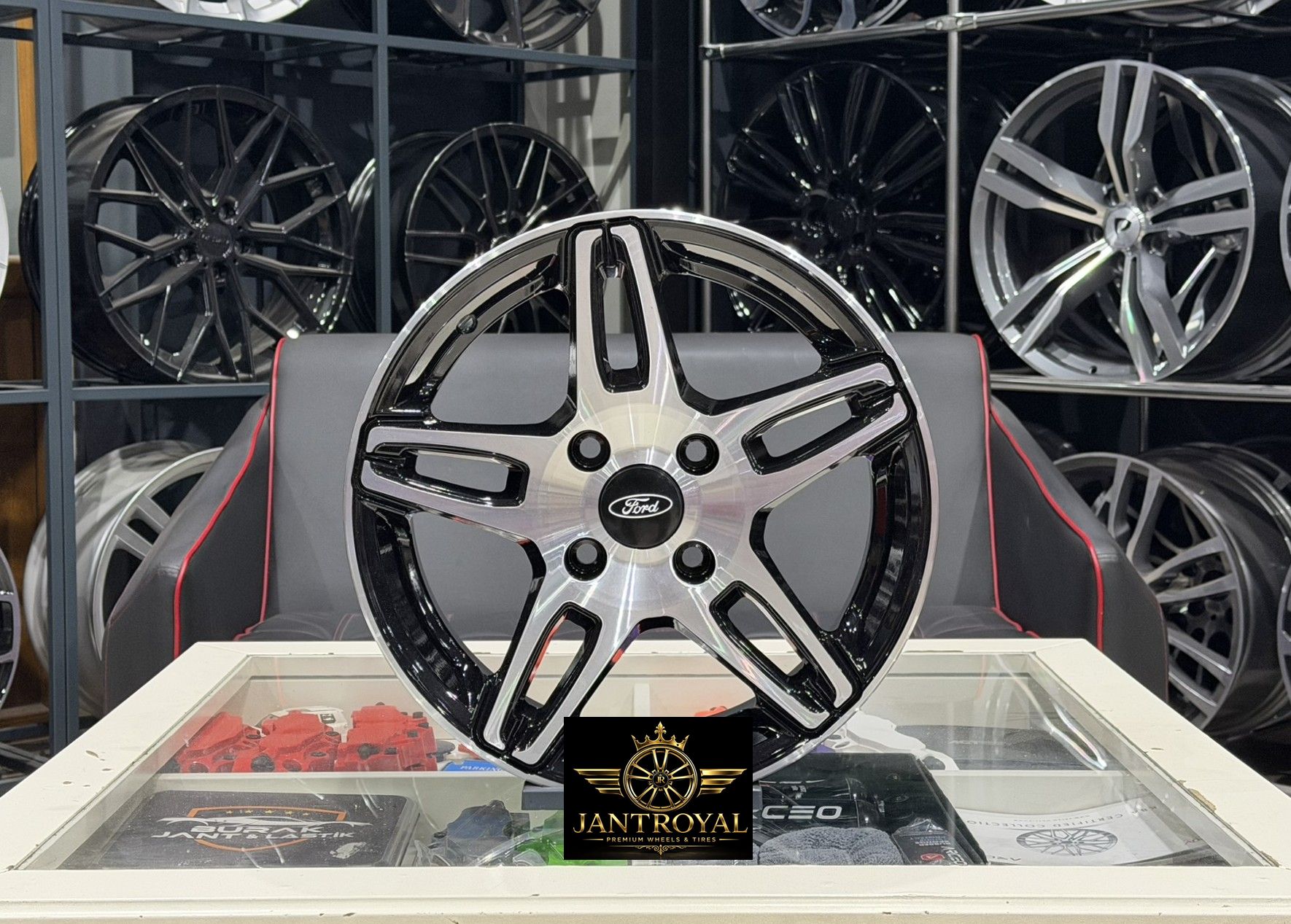 15 İNÇ 4X108 FORD FİESTA COURİER BLACK DİAMOND JANT MODELİ (4ADET)