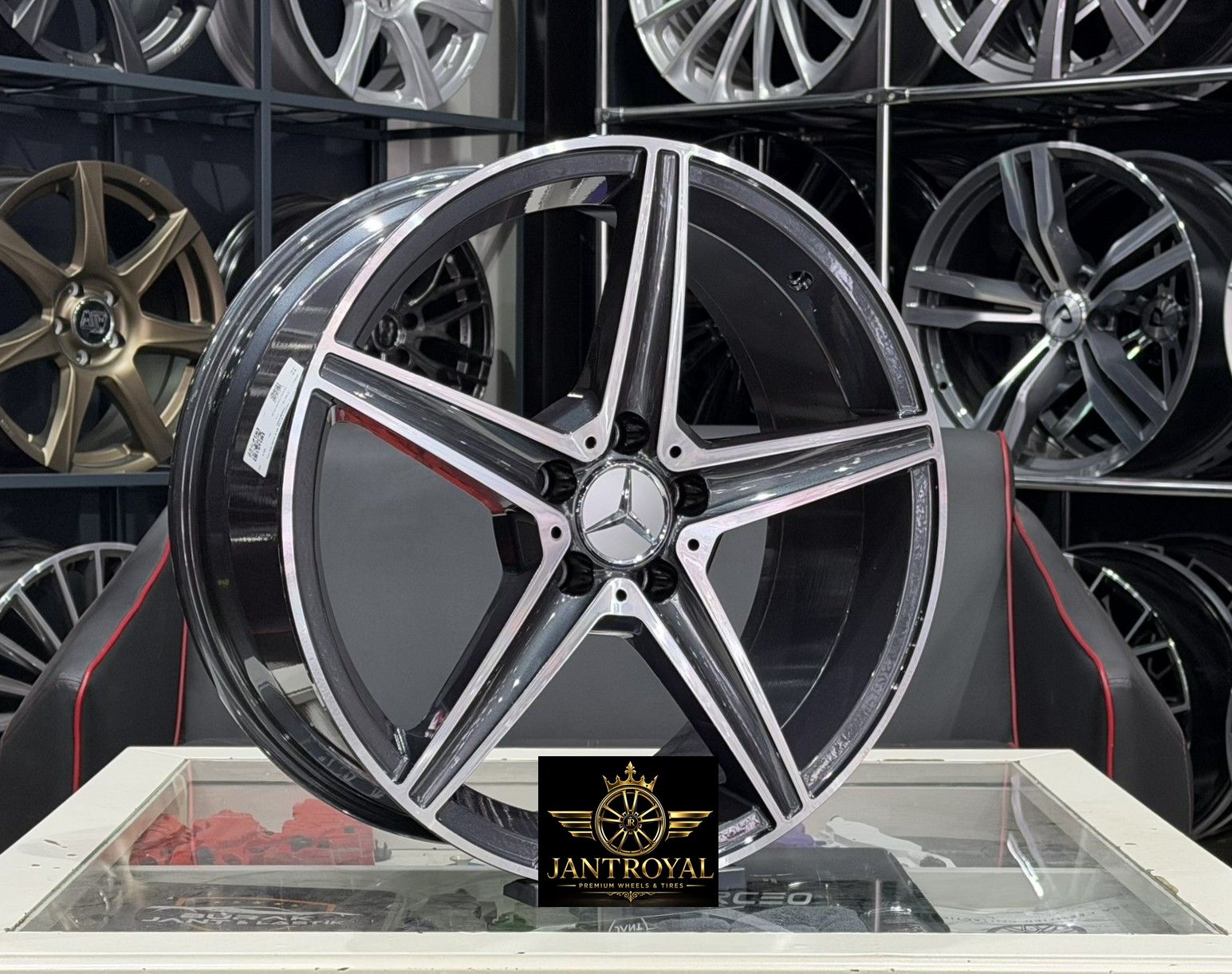 19 İNÇ 5X112 TİTAN DİAMOND ÖN ARKA MERCEDES C180 C200 AMG JANT MODELİ (4ADET)