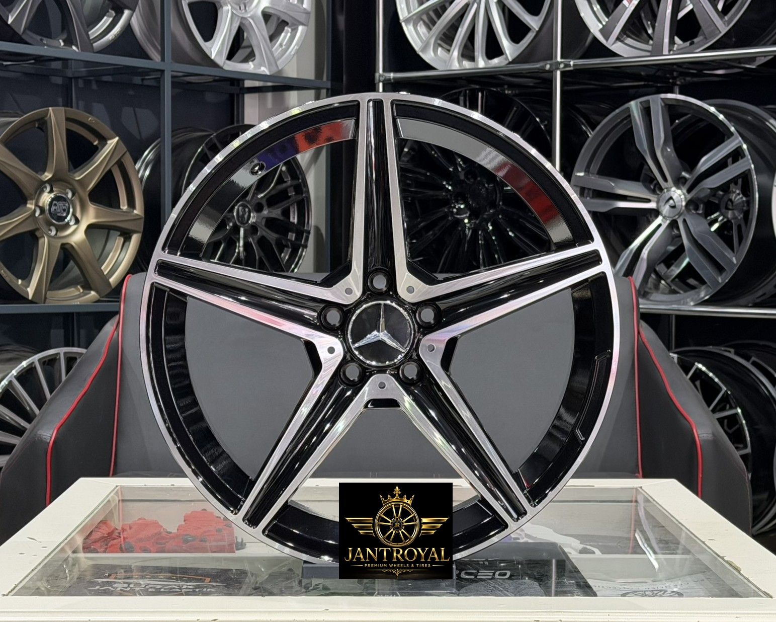 19 İNÇ 5X112 BLACK DİAMOND ÖN ARKA MERCEDES C180 C200 AMG JANT MODELİ (4ADET)
