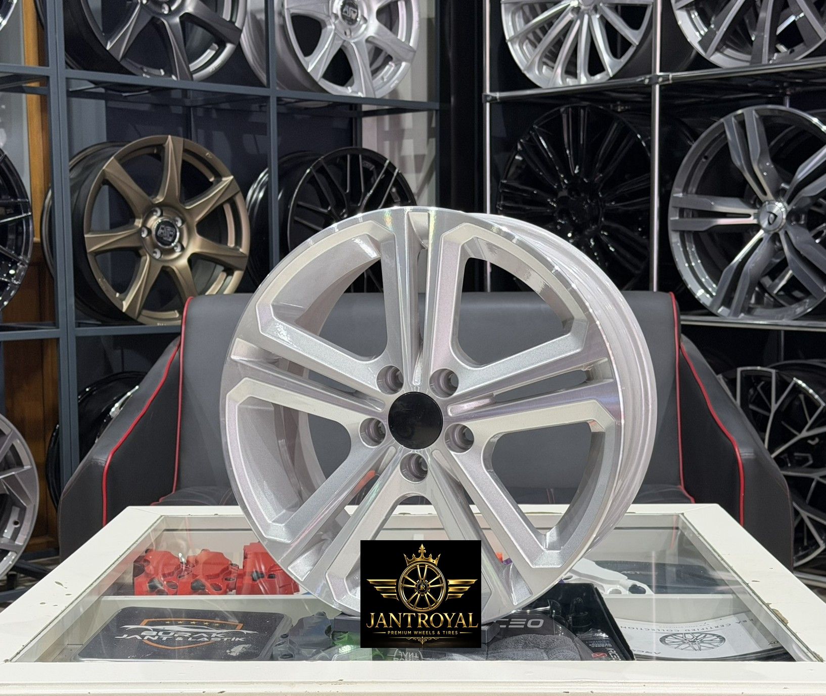 16 İNÇ 5X100 POLO İBİZA SCALA EGEA UYUMLU MALLORY SİLVER DİAMOND JANT MODELİ (4ADET)